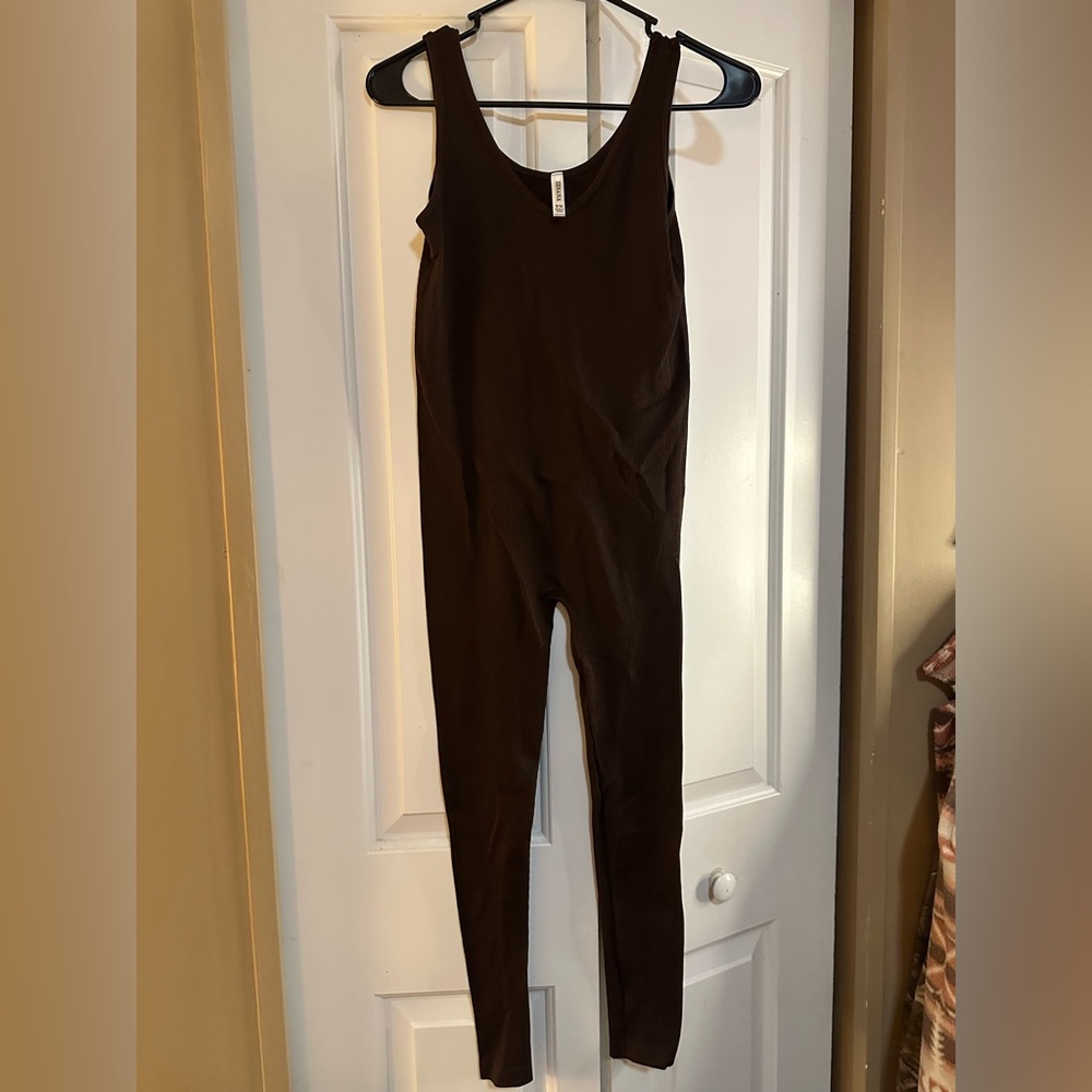 Zenana Outfitters Chocolate Brown Jumpsuit